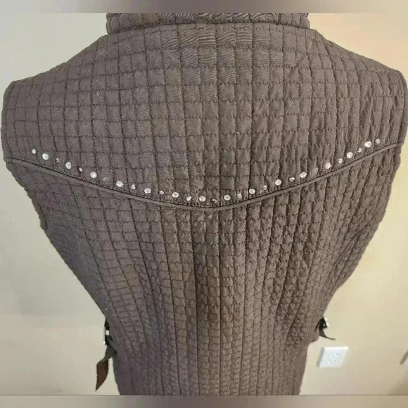Rod's western cowboy core Brown Quilted Vest, Medium - Picture 9 of 13